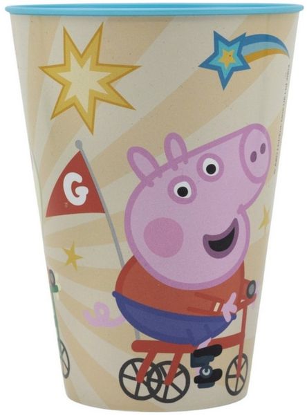 Storline Kinderbecher Peppa Pig 430 ml Trinkbecher für Kita & Frühstück, Plastik