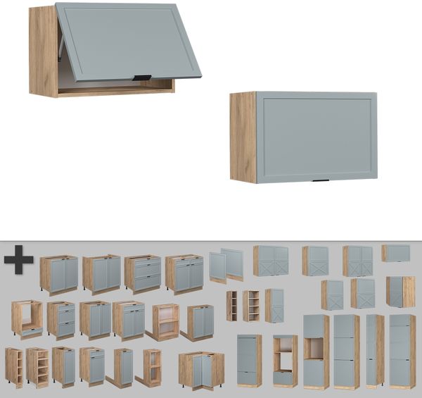 Hängeschrank Fame-Line Hellblau-grau 60 cm Flach Vicco Bild 5