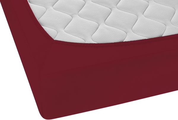 biberna Feinjersey-Spannbetttuch 0077144, burgund, 1x 140x200 cm - 160x200 cm Bild 2