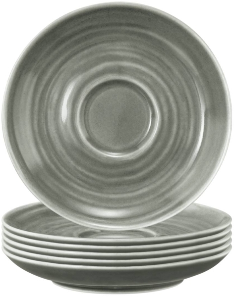Seltmann Weiden Terra Espressountertasse ø 12 cm perlgrau 6er Set