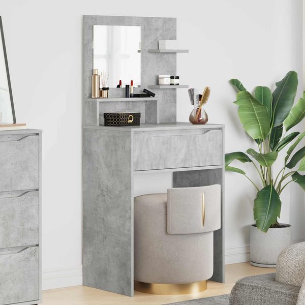 vidaXL Schlafzimmer-Frisiertische Beton Grau 80 x 39,6 x 135 cm 889000