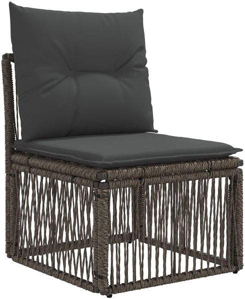 vidaXL Gartensofa-set 14 pcs Grau Poly-Rattan 3434420 Bild 2