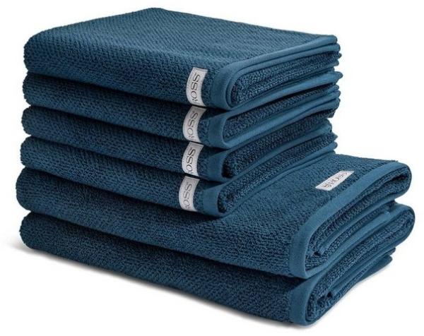 Ross Selection 6 tlg. Frottier-Set - 4 X Handtuch (50 X 100cm), 2 X Duschtuch (70 X 140cm) - 540 g/m2 - Nachtblau