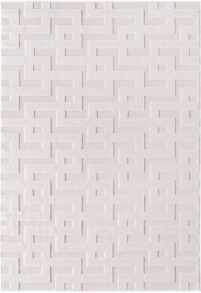 Ayyildiz Teppiche Teppich DOHA 1656, rechteckig, Höhe: 4 mm, Läufer, 3D Hoch-Tief-Effekt, weicher Kurzflor, In- und Outdoor