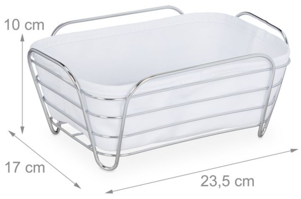 Brotkorb Metall mit Stoffeinsatz 10031044_49 Bild 4