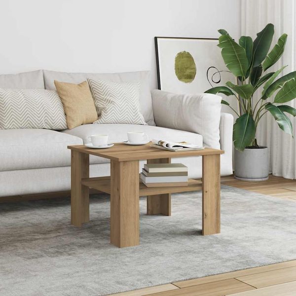 vidaXL Couchtisch Artisan-Eiche 60x60x42 cm Holzwerkstoff 855795