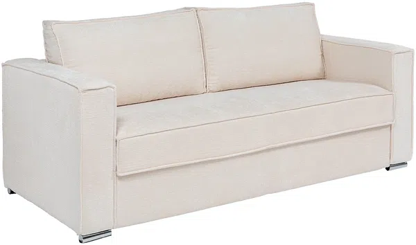 Vente-unique - LORETO Sofa Stoff Beige - B 223 cm95 cm x H 90 cm x L 215 cm Bild 2