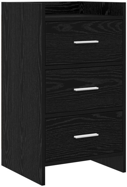 vidaXL Nachttische Schwarze Eiche 40 x 36 x 70 cm Holzwerkstoff 8011028
