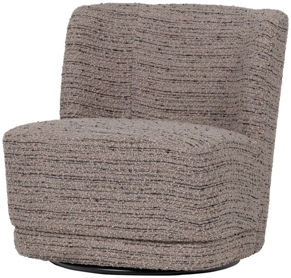 Drehsessel Atty - Chunky Melange-stoff Beige