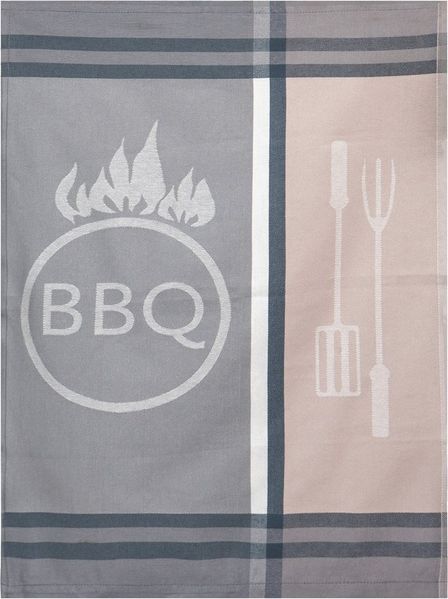 ROSS Geschirrtuch, modern, BBQ, grau-beige