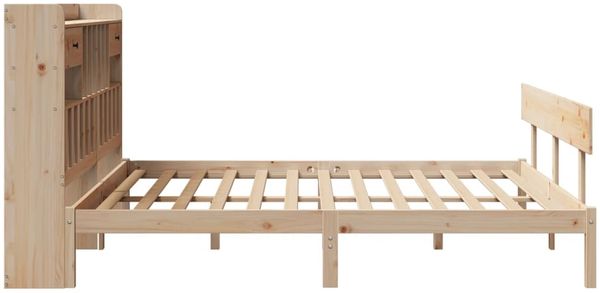 vidaXL Massivholzbett mit Regal ohne Matratze 180x200 cm Kiefernholz 3321840 Bild 7