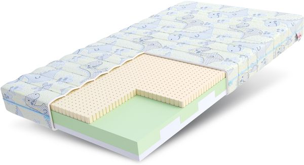 Matratze 80x180 cm SMILE Kaltschaum H3 LATEX Höhe 10 cm DUMBO