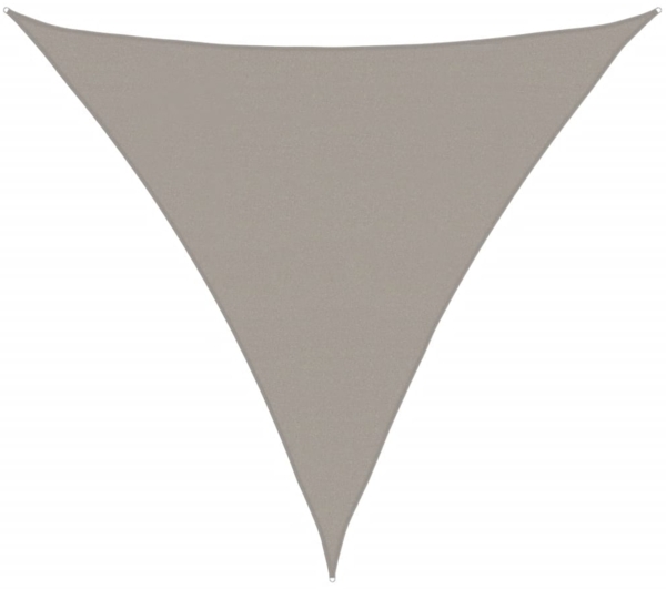 vidaXL Sonnensegel 160 g/m² Dreieckig Hellgrau 5x5x5 m HDPE 4002009