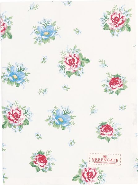 Greengate Geschirrtuch 50x70 cm Alivia white 100 % Baumwolle