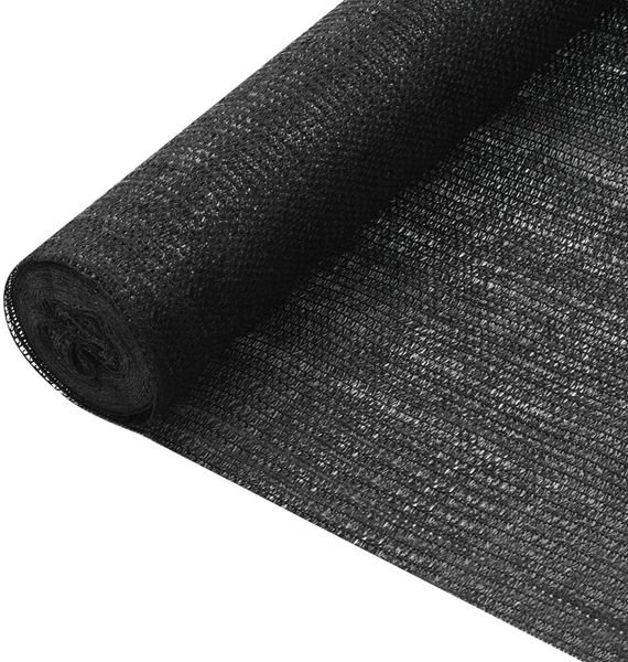 Zaunblende, Schattiergewebe, Sichtschutz Schwarz 1,8x50 m HDPE 75 g/m²