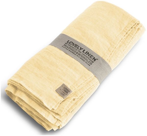 Lovely Linen Tischdecke Lovely Tischdecke lemon sorbet 100x100 cm