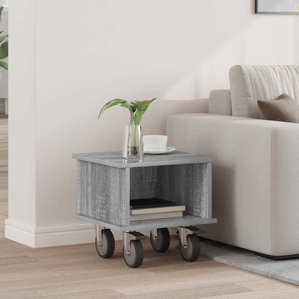 vidaXL TV-Ständer Graues Sonoma 37 x 35 x 35 cm Holzwerkstoff 891053