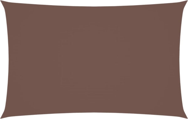 vidaXL Sonnensegel Oxford-Gewebe Rechteckig 2x5 m Braun 135809