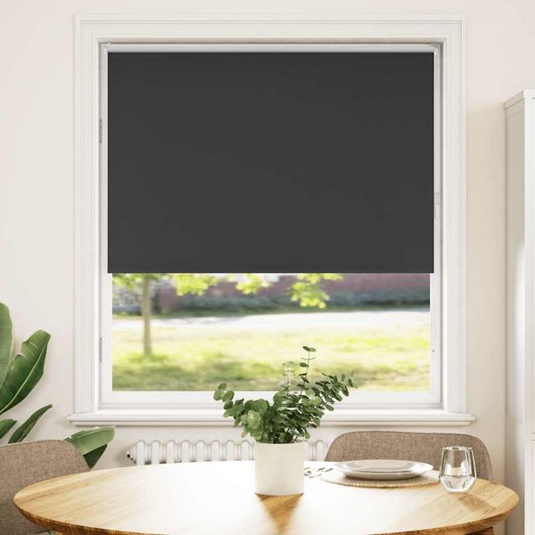 vidaXL Verdunkelungsrollo Schwarz 95x175 cm Stoffbreite 90,7 cm 4010893