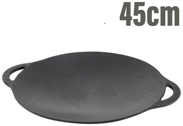 Olymp Handels GmbH Bratpfanne Pfanne Deckel Sadzh 45cm aus Gusseisen Bratpfanne