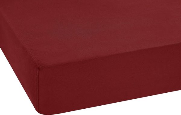 Setex REFIBRA Feinbiber Spannbettlaken dunkelrot 140 x 200 cm