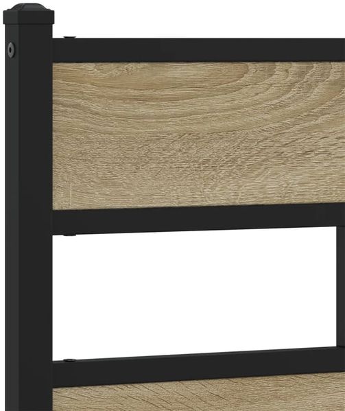 vidaXL Bettgestell ohne Matratze Sonoma-Eiche 140x190 cm Holzwerkstoff 4017290 Bild 8