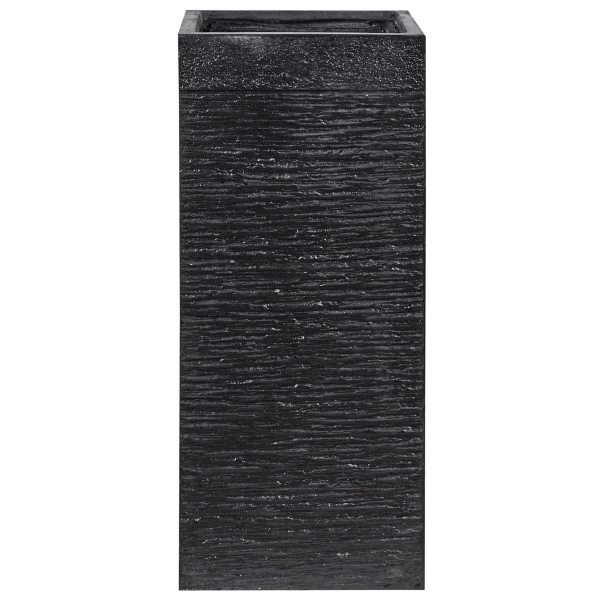 Blumentopf schwarz quadratisch 26 x 26 x 60 cm DION