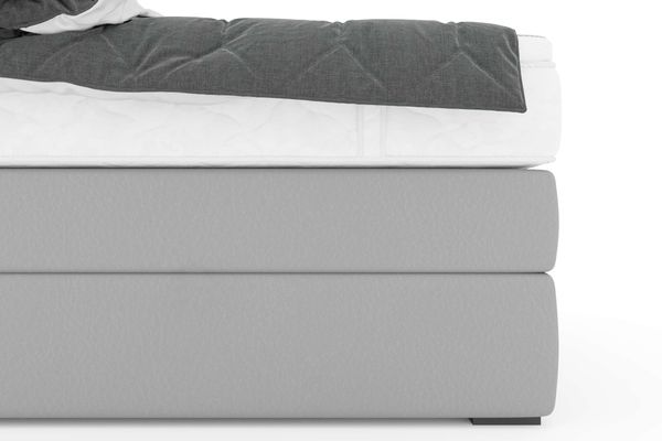 99rooms Palermo Boxspringbett Kunstleder MADRYT Champagner 180x200 cm Bonell-Federung Bild 3