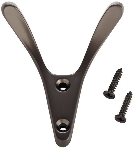 SO-TECH® Kleiderhaken Garderobenhaken VOLTA 77 x 68 x 30 mm inkl. Schrauben, (5-St), Titangrau