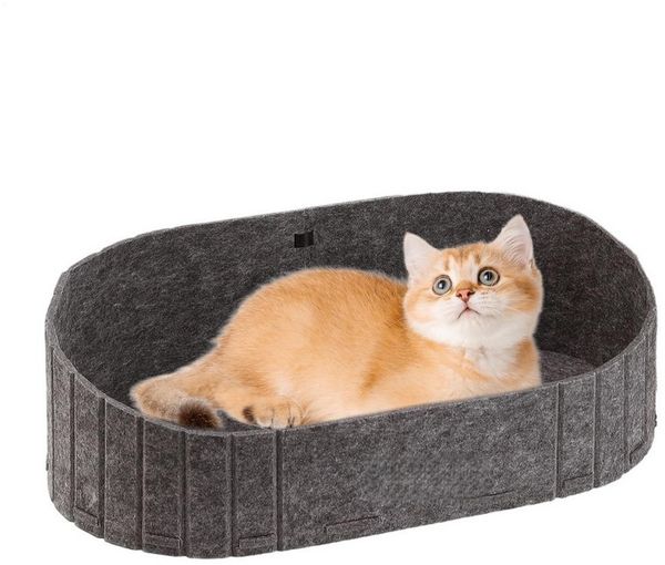 FOUORTUNATE-BEE Tierbett Katzenbett Filzkissen für Katzen im Innenbereich, für Stuhl, Sofa, Fensterbank, Outdoor Nutzung, bequemes Nest