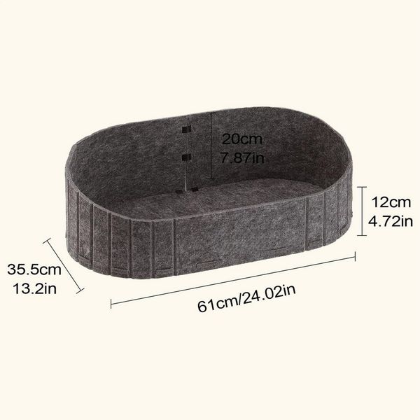 FOUORTUNATE-BEE Tierbett Katzenbett Filzkissen für Katzen im Innenbereich, für Stuhl, Sofa, Fensterbank, Outdoor Nutzung, bequemes Nest