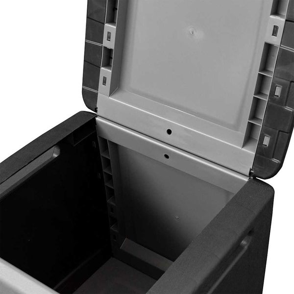 vidaXL Garten-Aufbewahrungsbox 54x53x57 cm 130 L Dunkelgrau Schwarz 151816 Bild 6