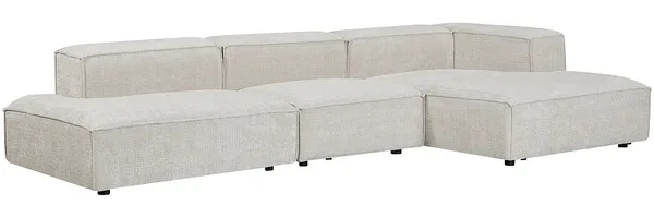 Vente-unique - RUZOLO Sofa Stoff Beige - B 169 cm x H 67 cm x L 330 cm