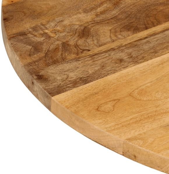 vidaXL Tischplatte Ø 40x3,8 cm Rund Massivholz Mango 370059 Bild 6