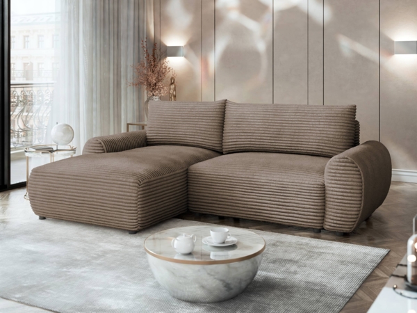 Ecksofa Blerkas (Farbe: Tilia 17, Seite: Links)