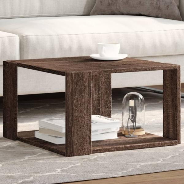 vidaXL Couchtisch Braun Eichen-Optik 51,5x51,5x30 cm Holzwerkstoff 848142