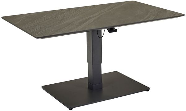 Gartentisch Bari, Aluminium, Grau, 120 x 48 x 70 cm