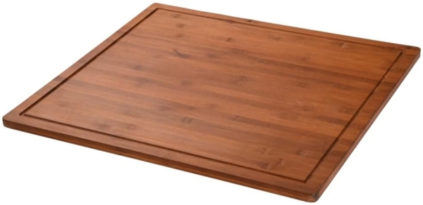 Kesper | XXL Herdabdeckplatte 56 x 50 x 4 cm | Farbe: Dunkelbraun | Material: FSC Bambus | ideal auch Schneideplatte oder Backbrett