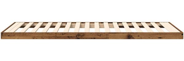 vidaXL Bodenbettrahmen, Altholz Braun, 71,5x190 cm Bild 7