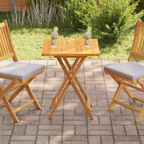 vidaXL Tischplatte Massivholz Teak 60×60×2,5 cm 48988