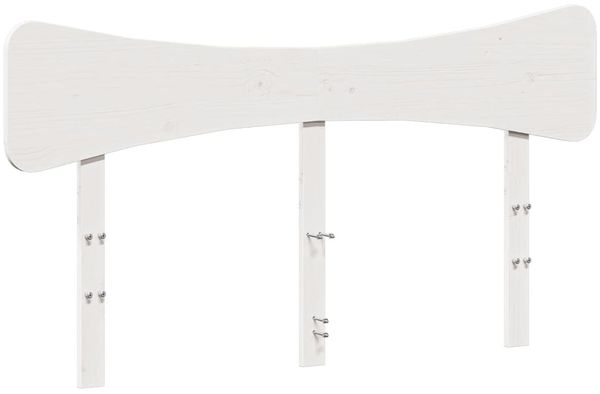 vidaXL Massivholzbett ohne Matratze Weiß 140x190 cm Kiefernholz 3328245 Bild 6