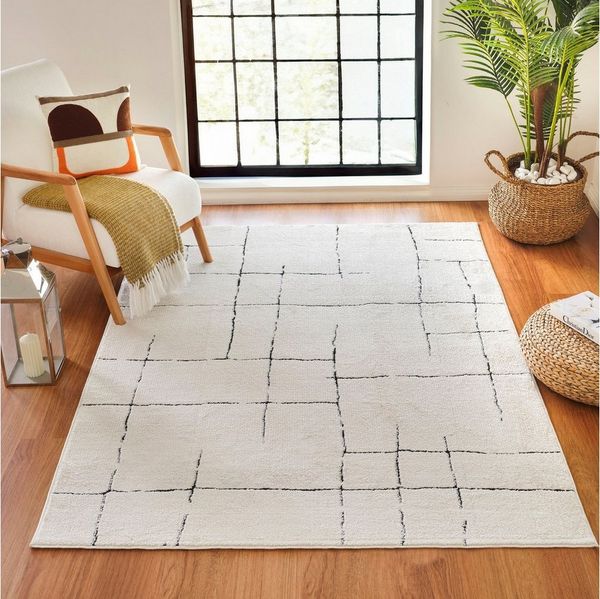 Livabliss Teppich PRAGUE, rechteckig, Höhe: 8 mm, Skandi Design, Modern Boho Kurzflor Wohnzimmerteppich, Schlafzimmer
