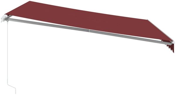vidaXL Markise Manuell mit LED Weinrot 400x300 cm 3214974 Bild 5