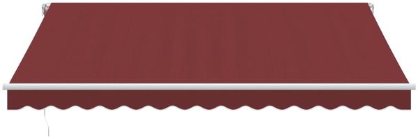 vidaXL Markise Manuell mit LED Weinrot 400x300 cm 3214974 Bild 4