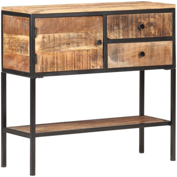 vidaXL Sideboard 85x30x80 cm Raues Mangoholz 320486