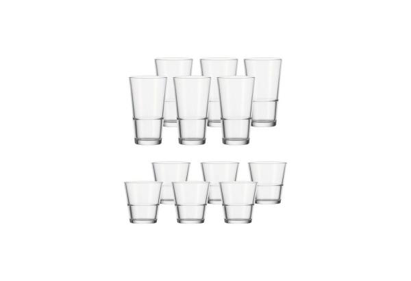 Leonardo EVENT Trinkglas Set 280ml + 330ml 12er Set
