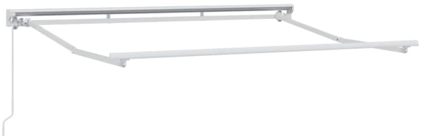 vidaXL Markisenrahmen Weiß 3 x 2 m Pulverbeschichteter Stahl 42002523