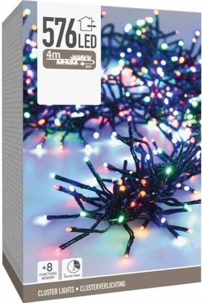 Weihnachtslichter Koopman Lichterkette 576 LED TIMER multicolor