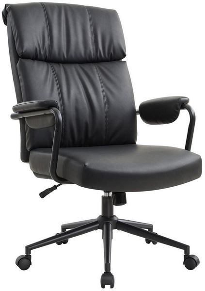 IWMH Bürostuhl Ergonomischer Chefsessel, Retro PU-Leder Drehstuhl, Schreibtischstuhl mit Lendenwirbelstütze Höhenverstellbar Gaming Stuhl