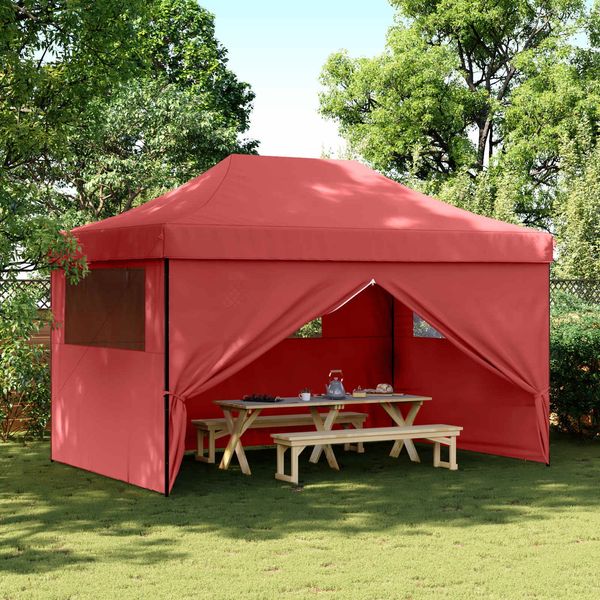 vidaXL Party-Zelt Bordeauxrot 292 x 440 x 315 cm Oxford-Stoff 42023635